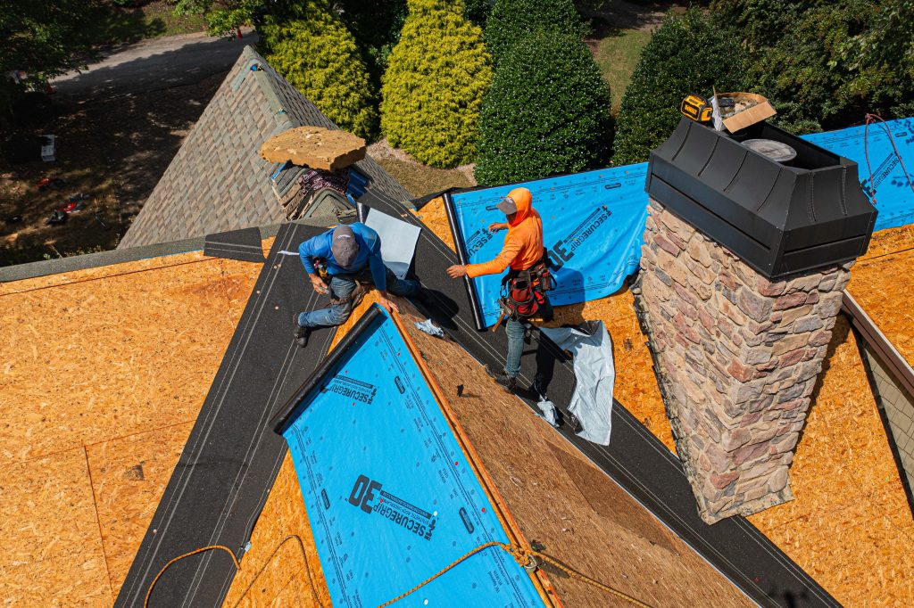 cox bros roofers replacing a roof