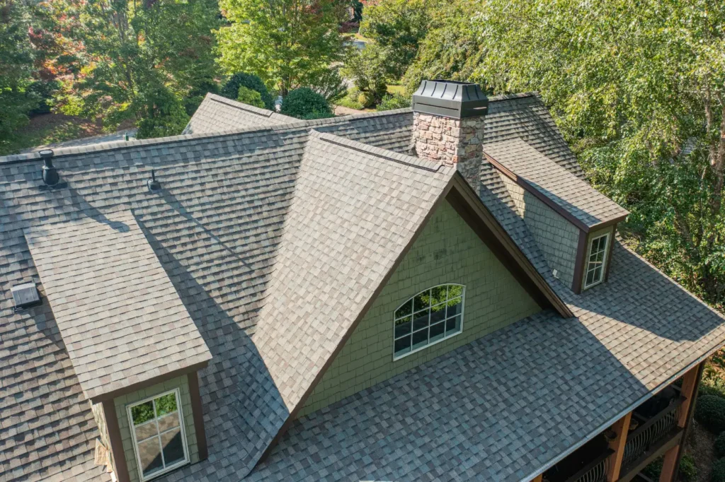 A roof with proper ventilation installed by Cox Bros