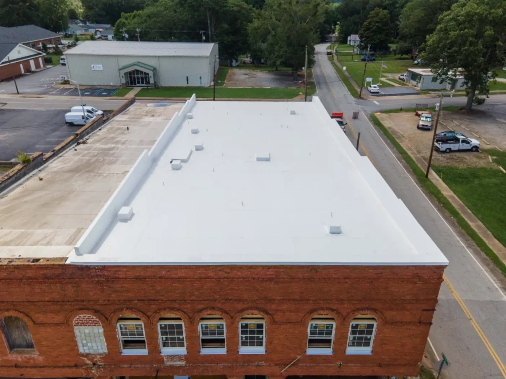 commercial roofing installation done by Cox Bros Roofing